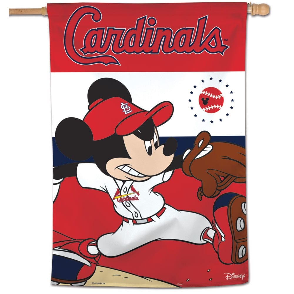 St Louis Cardinals Flag Mickey Mouse Baseball heartlandflags