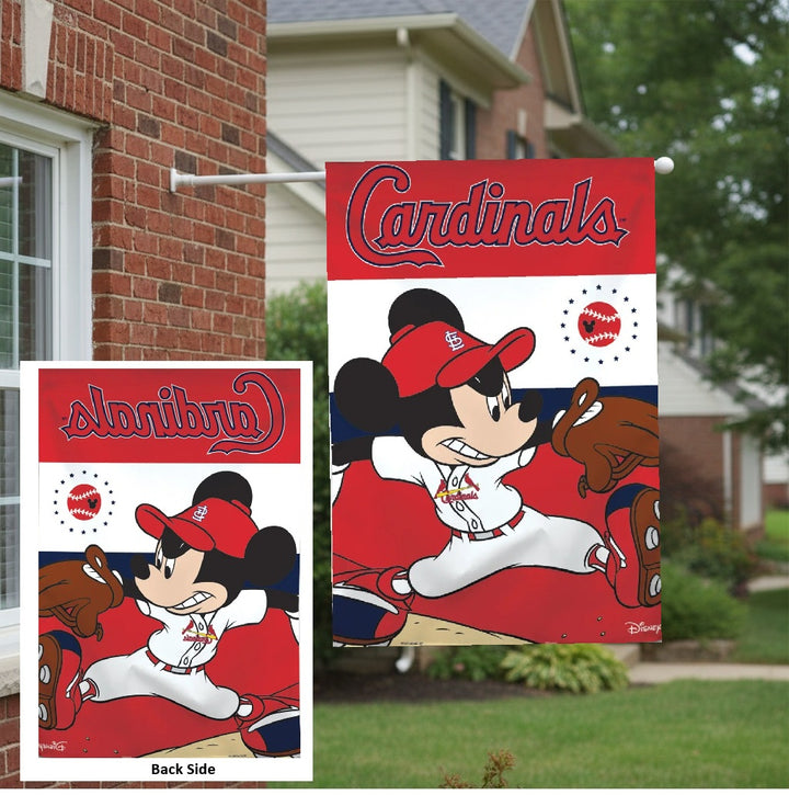 St Louis Cardinals Mickey Mouse Banner heartlandflags