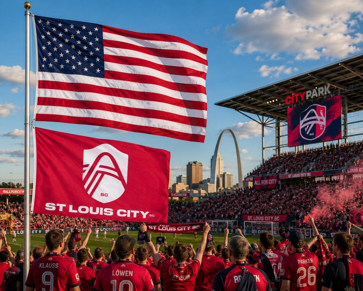 St Louis City SC Flag 3x5 Arch heartlandflags