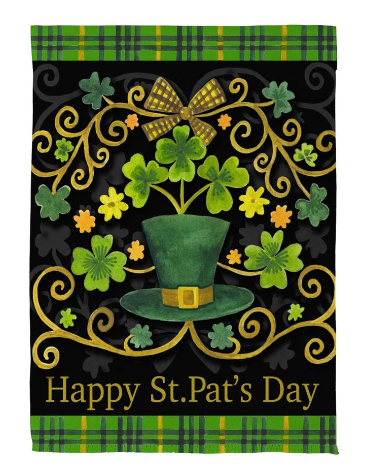 St. Patrick's Day Ornate 2 Sided Garden Flag heartlandflags