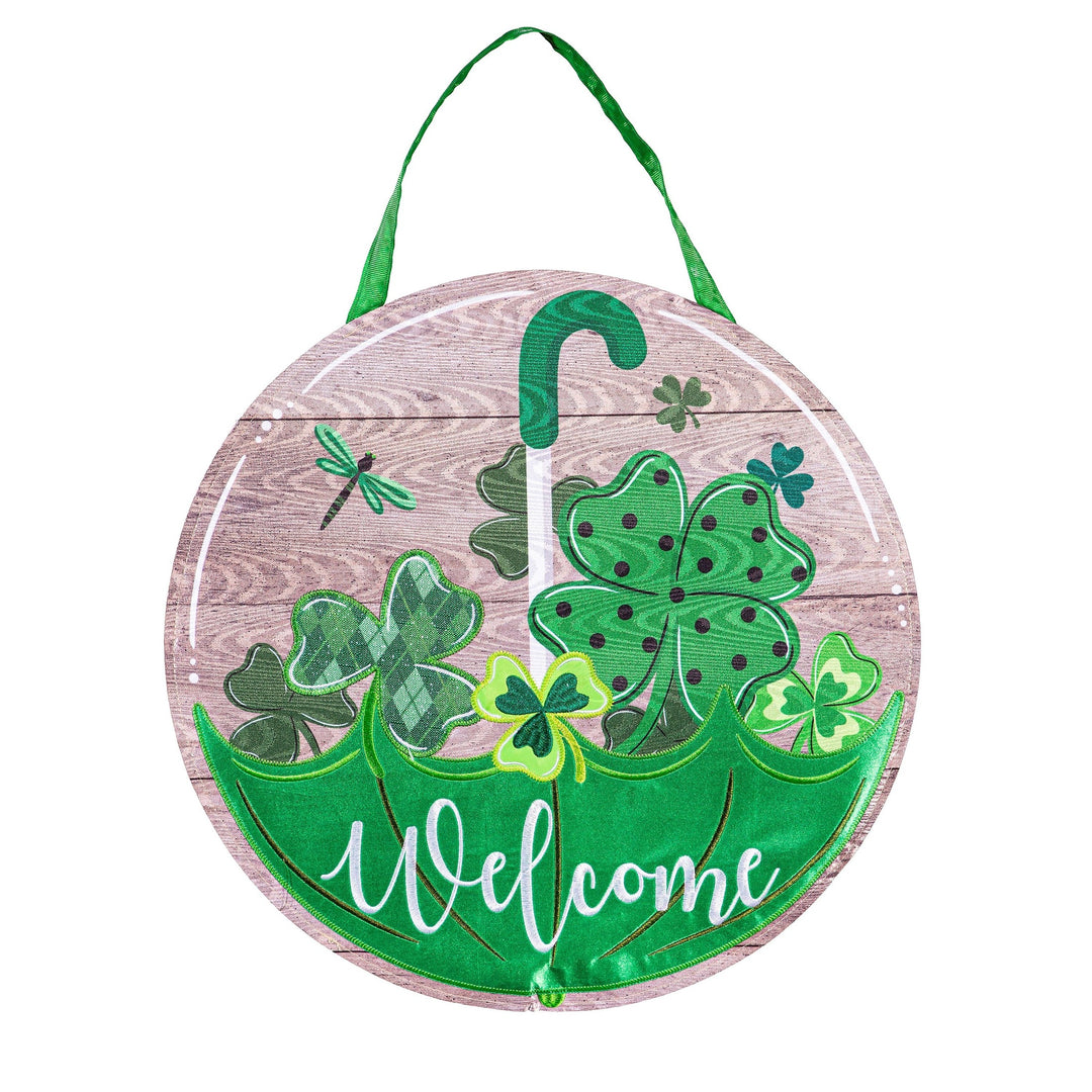 St Patricks Welcome Door Decoration heartlandflags