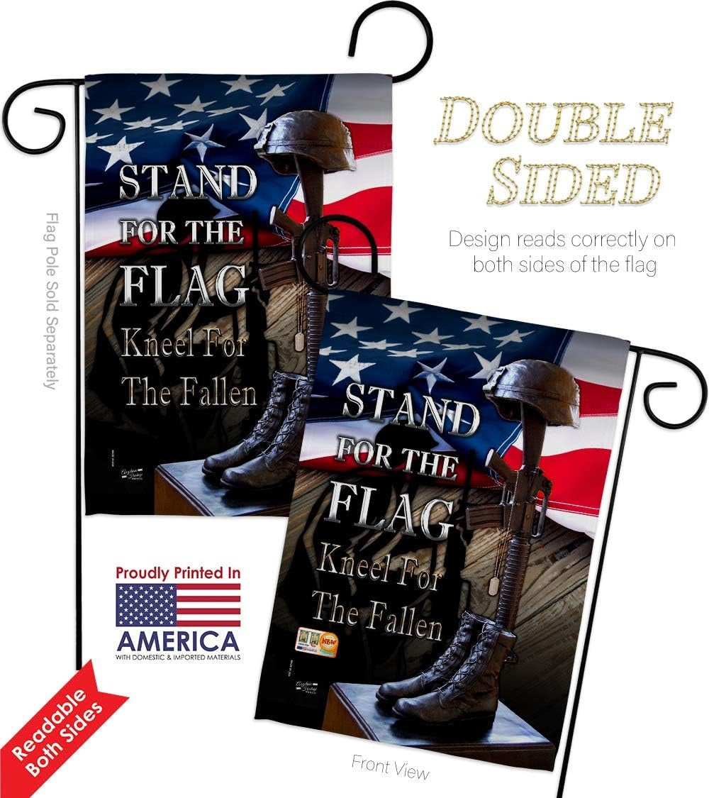 Stand For The Flag 2 Sided Garden Flag heartlandflags