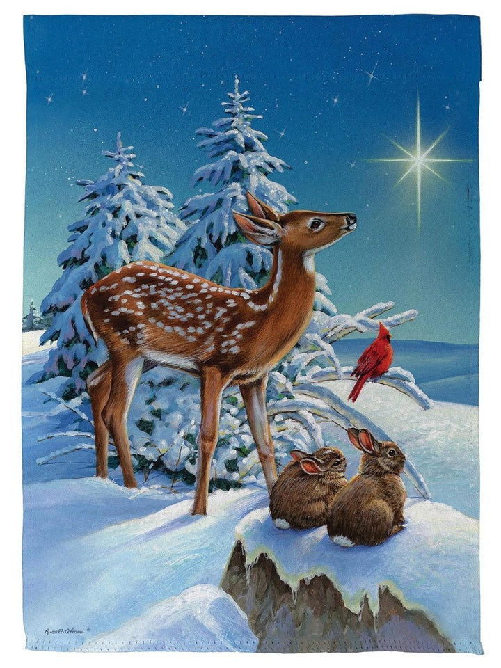 Starry-Eyed Woodland Friends 2 Sided Garden Flag heartlandflags