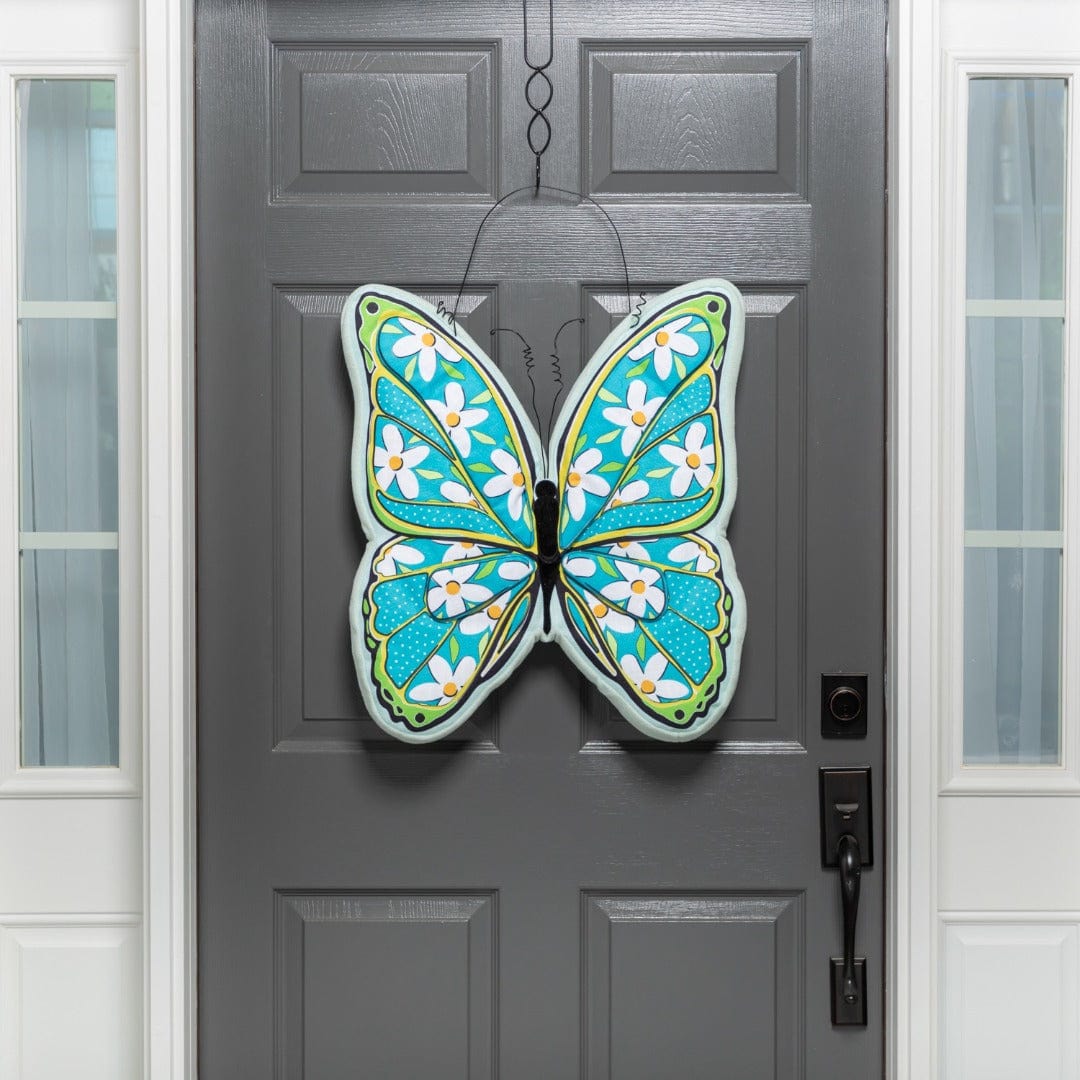 Summer Floral Butterfly Door Decoration Hanger heartlandflags