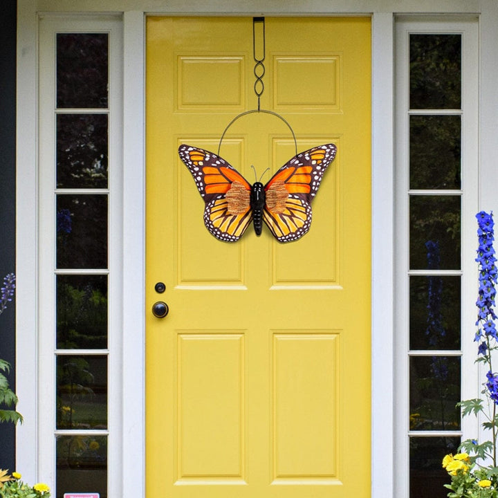 Summer Monarch Butterfly Fluttering Door Decoration Hanger heartlandflags