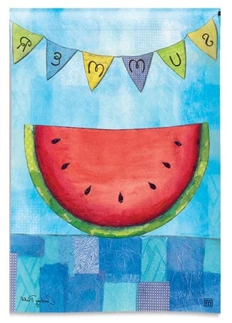 Summer Slice Garden Flag Watermelon heartlandflags