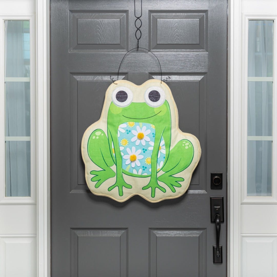 Summer Welcome Friends Frog Door Decoration Hanger heartlandflags