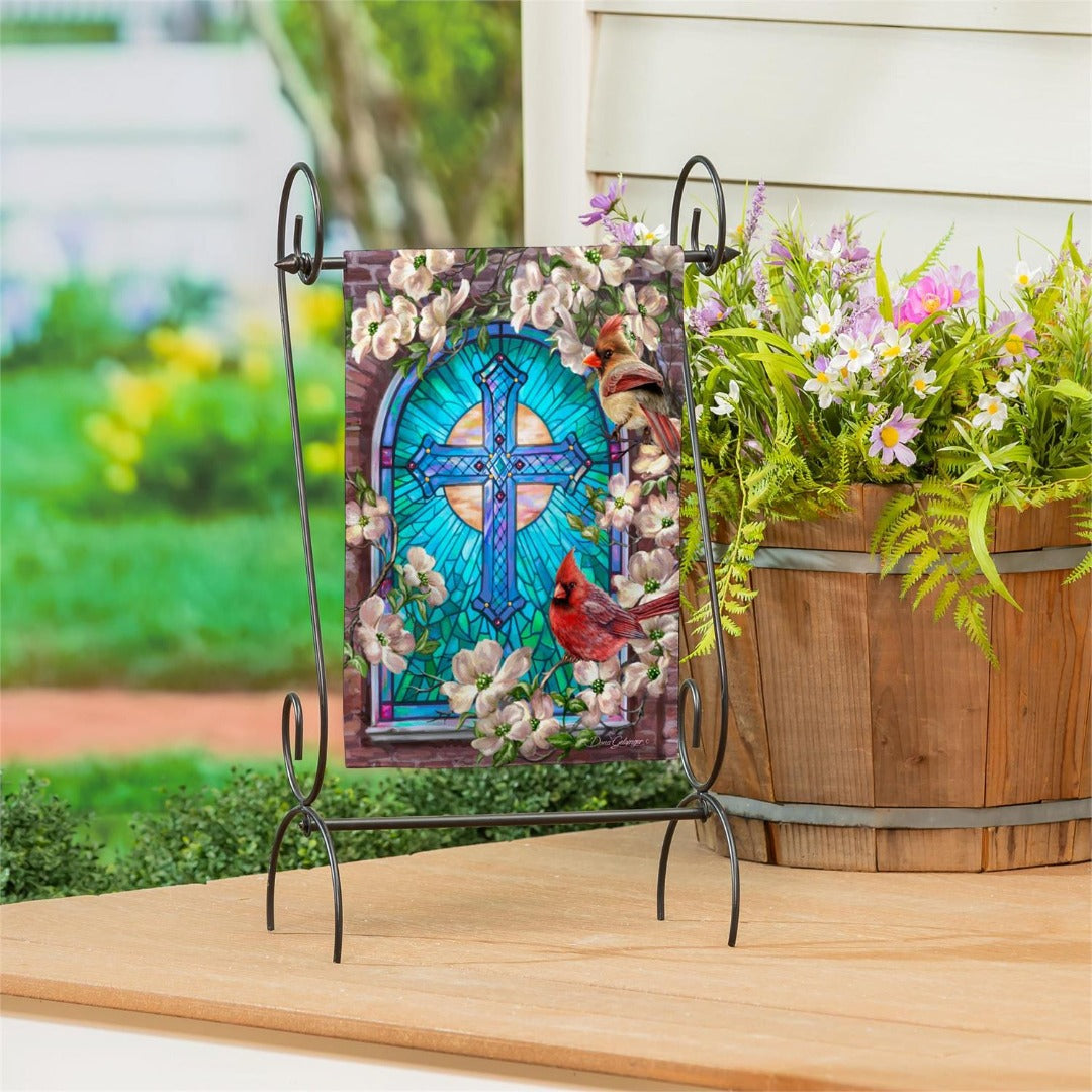 Sunday Morning 2 Sided Easter Garden Flag heartlandflags