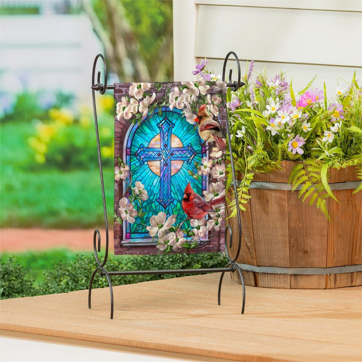 Sunday Morning 2 Sided Easter Garden Flag heartlandflags