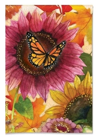 Sunflower Butterfly Garden Flag Monarch heartlandflags