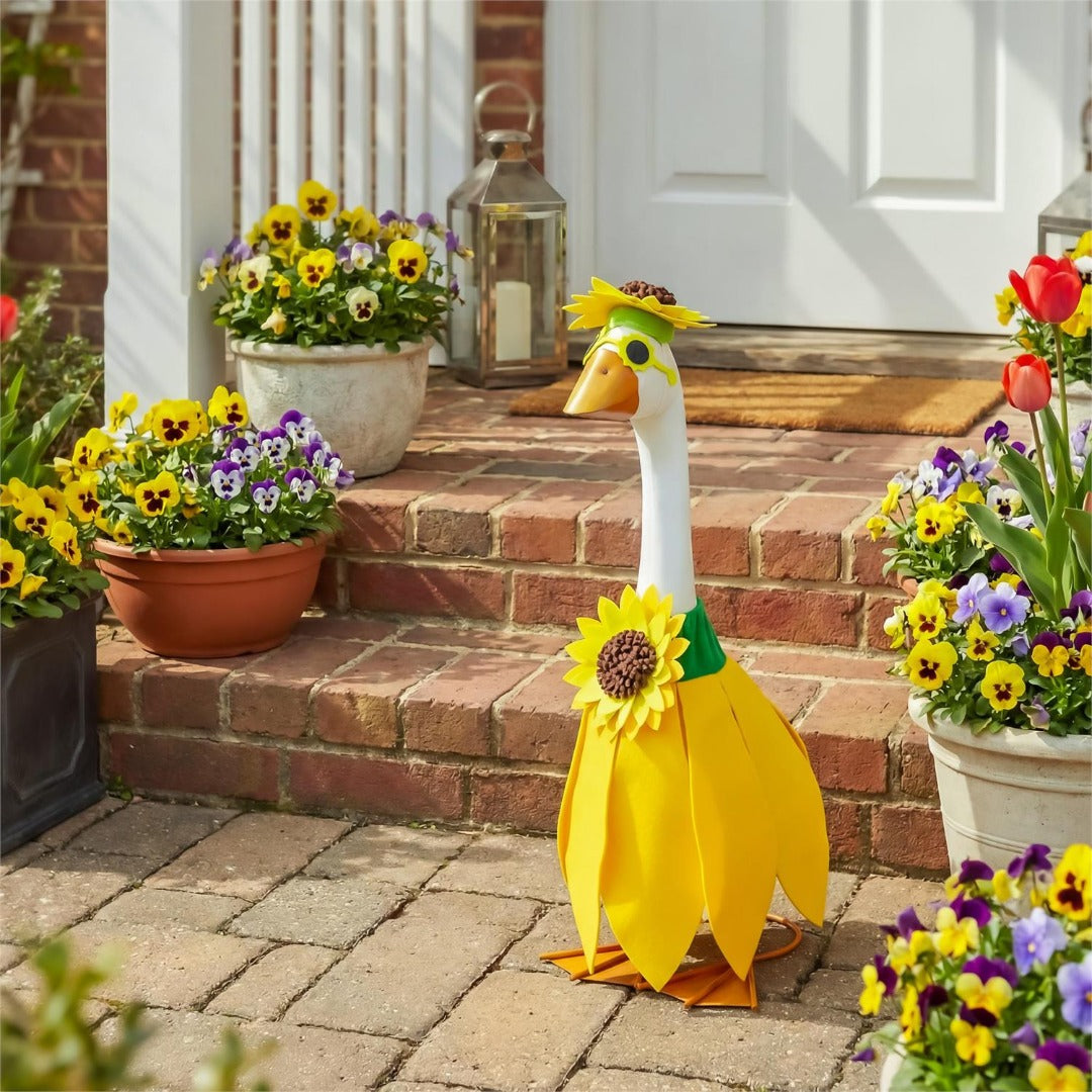 Sunflower Porch Goose Outfit heartlandflags