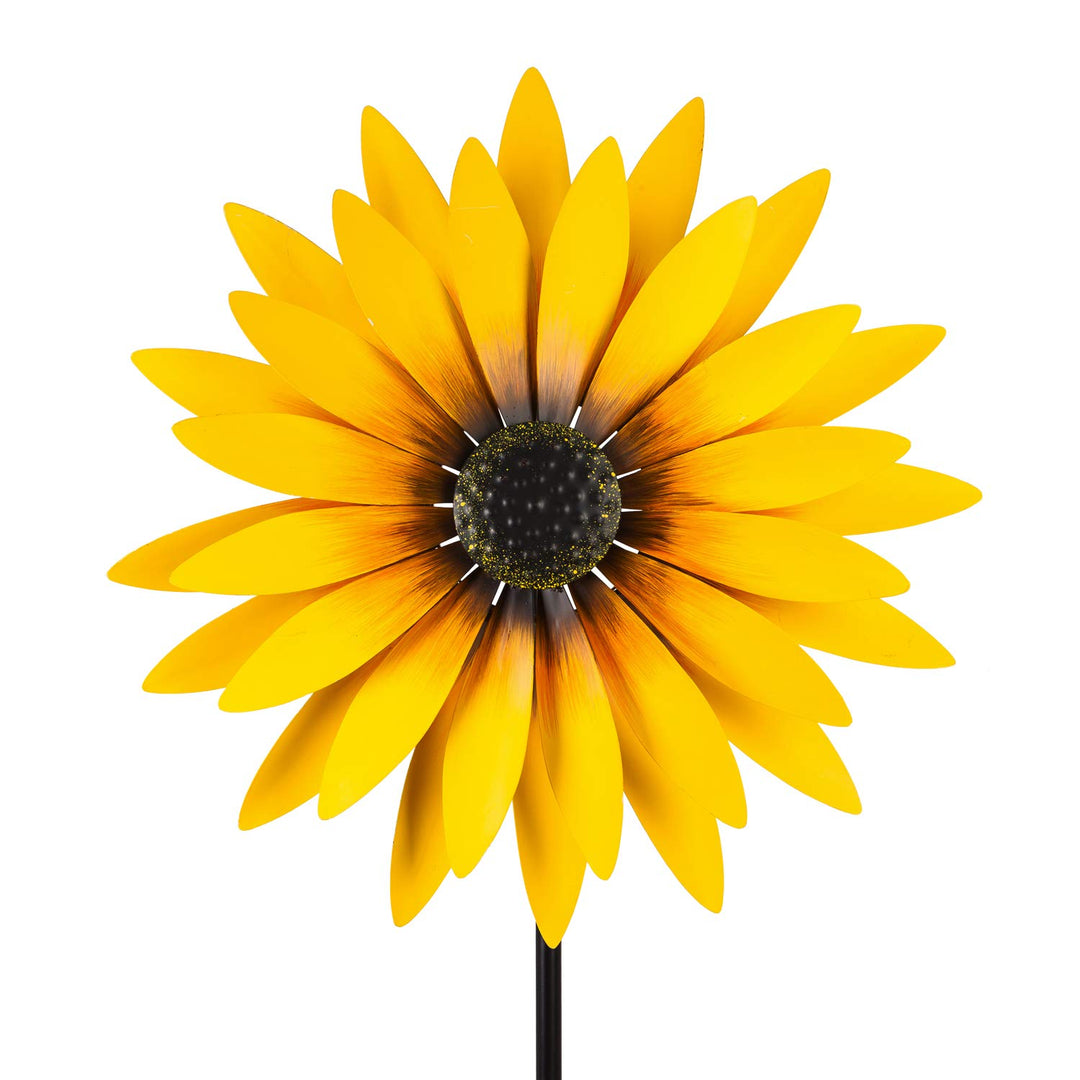 Sunflower Wind Spinner 75 Inches Tall heartlandflags