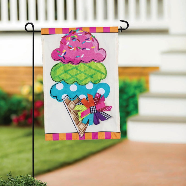 Sweet Summer Ice Cream 2 Sided heartlandflags