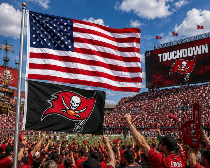 Tampa Bay Buccaneers Brown 3x5 Flag heartlandflags