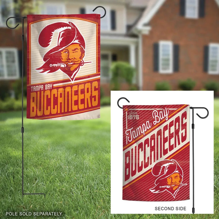 Tampa Bay Buccaneers Garden Flag 2 Sided Classic Logo heartlandflags