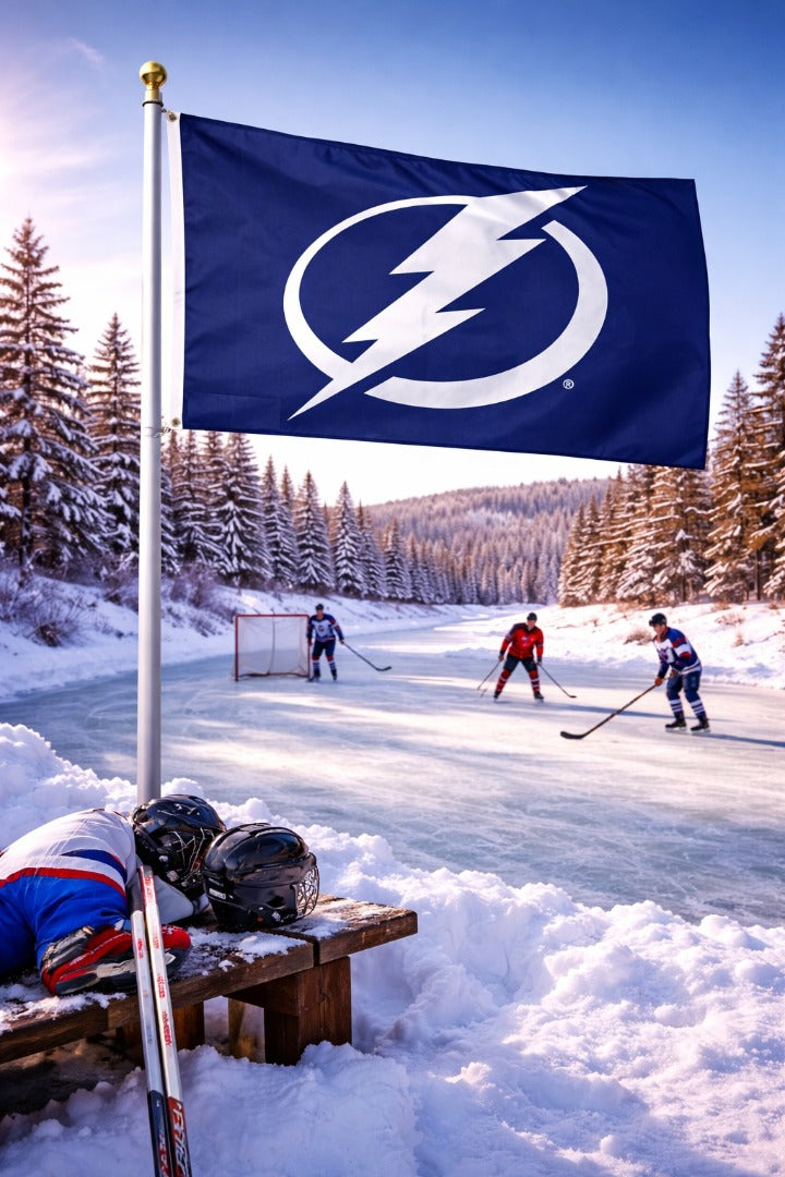 Tampa Bay Lightning Flag 3x5 Logo 2 Sided heartlandflags