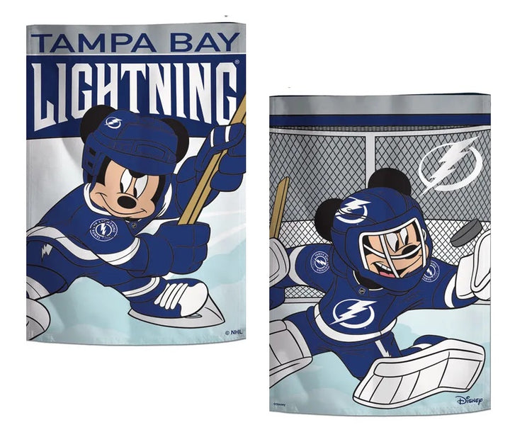 Tampa Bay Lightning Garden Flag 2 Sided Mickey Mouse heartlandflags