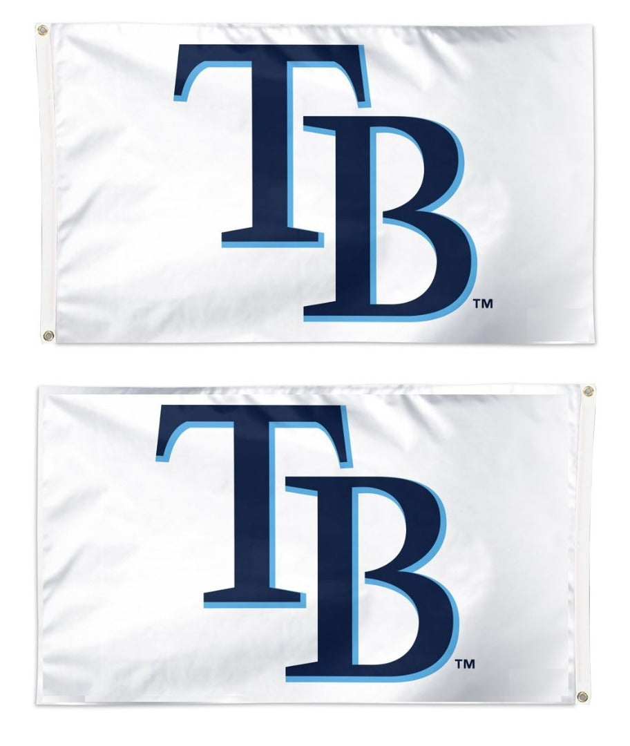 Tampa Bay Rays 2 Sided White 3x5 Flag