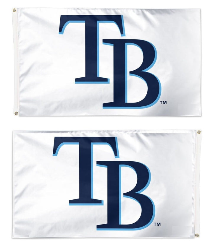 Tampa Bay Rays 2 Sided White 3x5 Flag