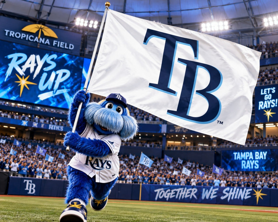 Tampa Bay Rays 2 Sided White 3x5 Flag