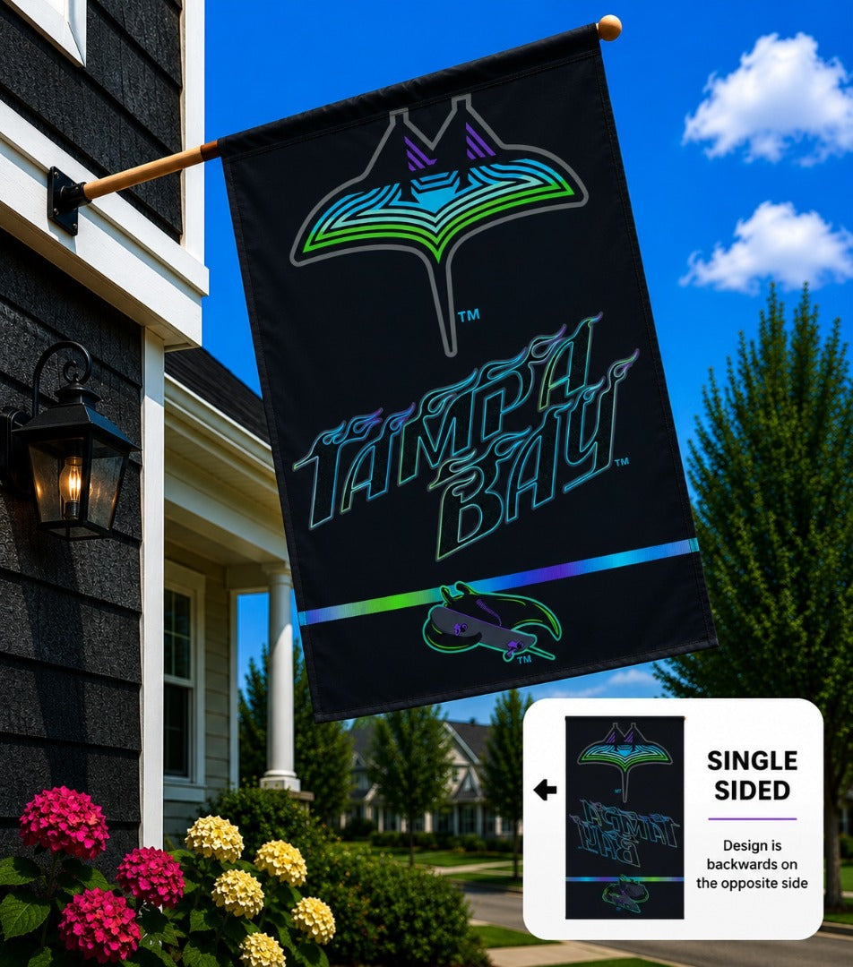 Tampa Bay Rays Banner City Connect Flag heartlandflags