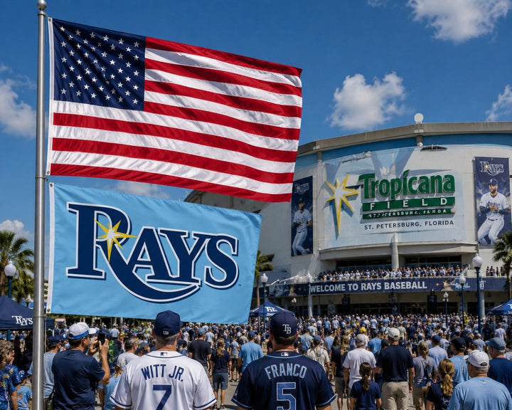 Tampa Bay Rays Flag 3x5 Logo heartlandflags