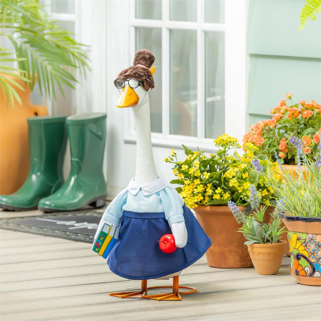 Teacher Porch Goose Outfit heartlandflags