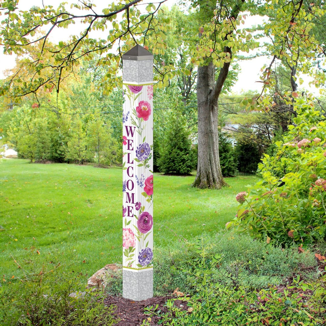 Teahouse Floral Art Pole 60 Inches heartlandflags