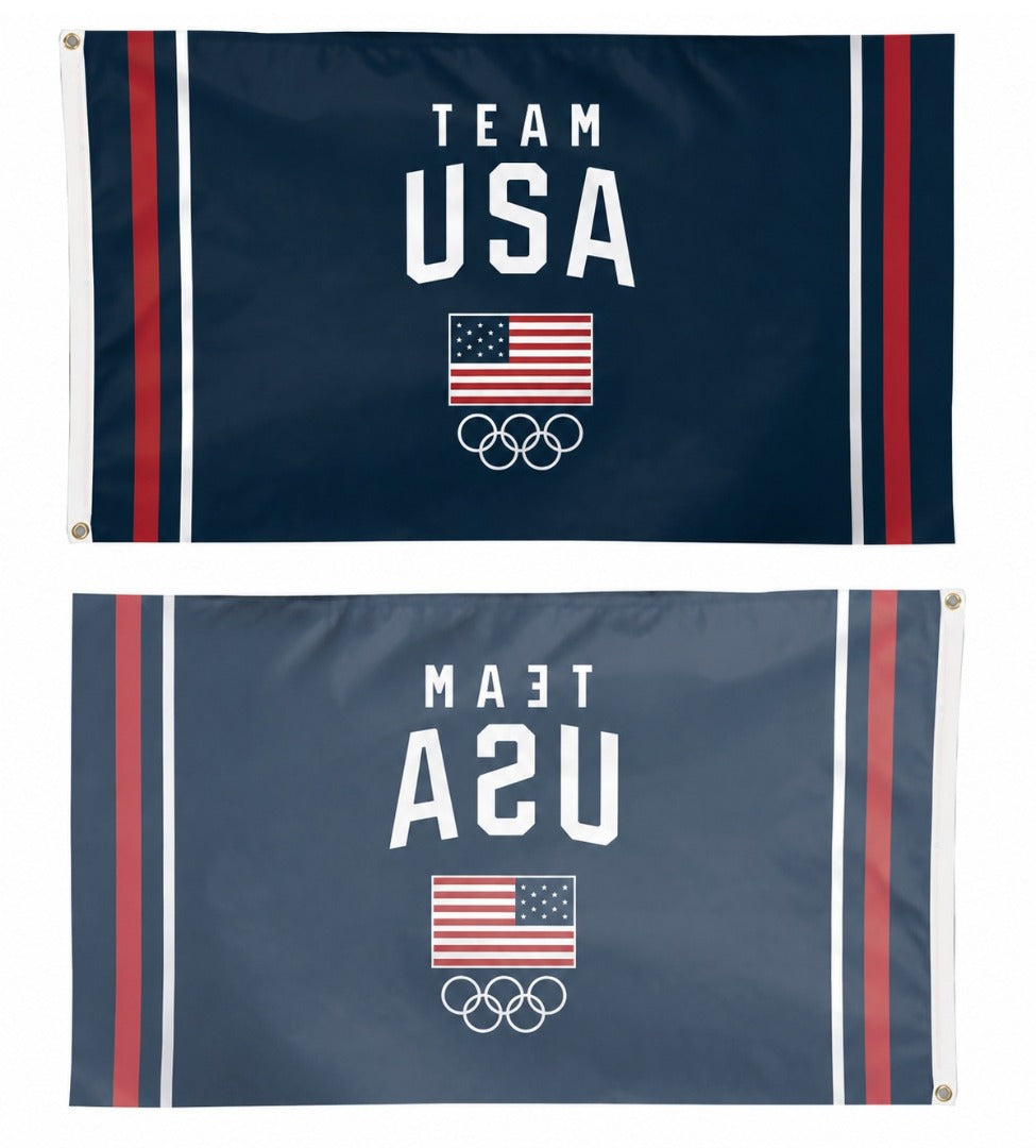 Team USA Flag Navy 3x5 Olympic heartlandflags