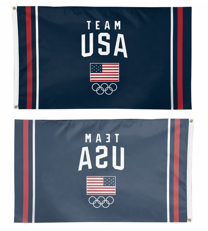 Team USA Flag Navy 3x5 Olympic heartlandflags