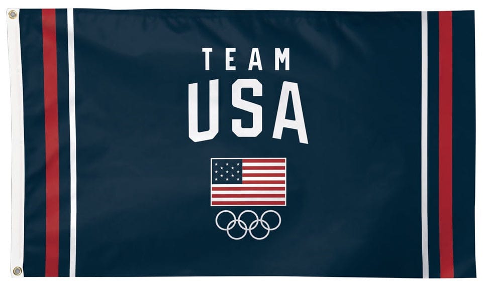 Team USA Flag Navy 3x5 Olympic heartlandflags