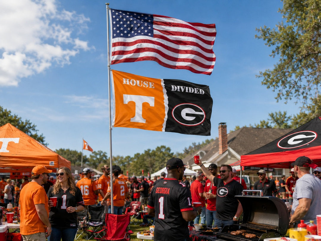 Tennessee - Georgia House Divided 2 Sided 3x5 Flag heartlandflags