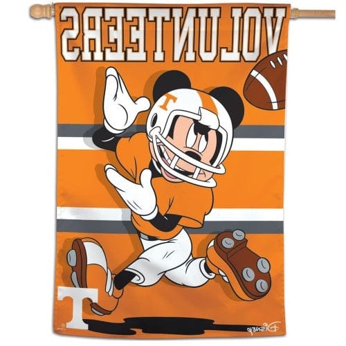 Tennessee Volunteers Banner Mickey Mouse Football House Flag heartlandflags