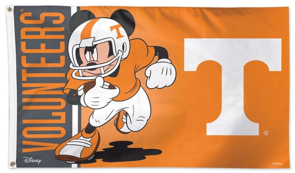 Tennessee Volunteers Flag 3x5 Mickey Mouse Football heartlandflags