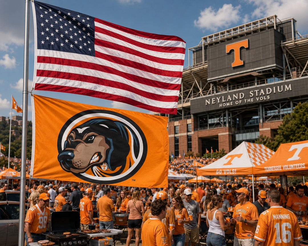 Tennessee Volunteers Flag 3x5 Smokey Mascot heartlandflags
