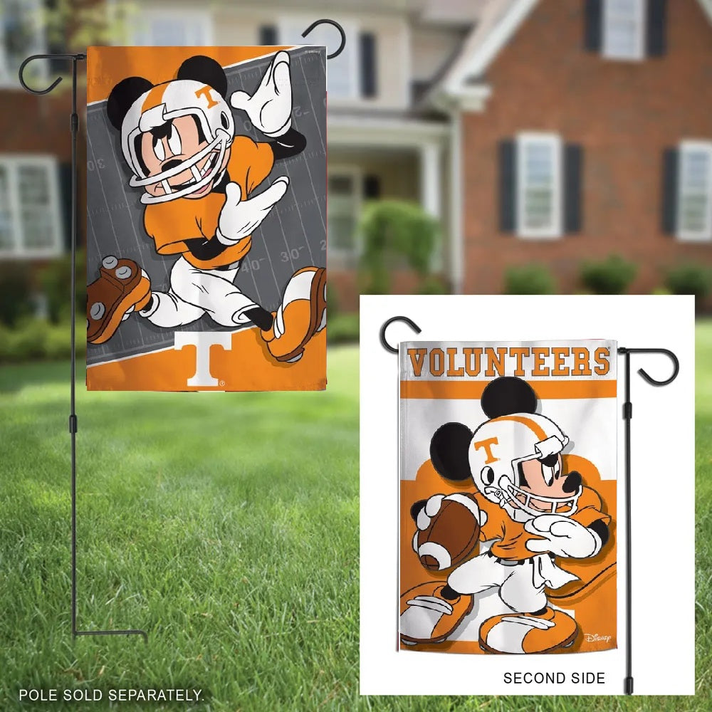 Tennessee Volunteers Garden Flag 2 Sided Mickey Mouse Disney heartlandflags