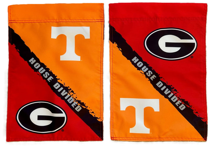 Tennessee and Georgia House Divided Garden Flag 2 Sided heartlandflags