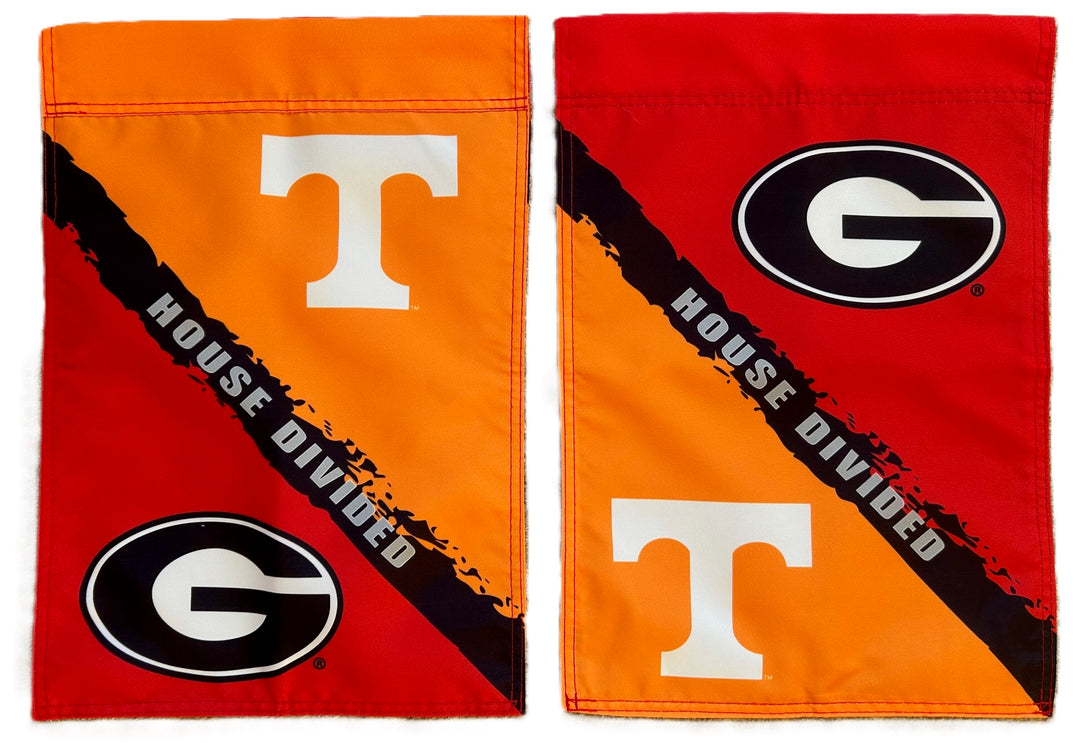 Tennessee and Georgia House Divided Garden Flag 2 Sided heartlandflags