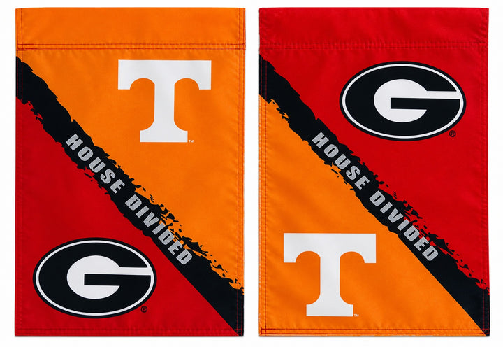 Tennessee and Georgia House Divided Garden Flag 2 Sided heartlandflags
