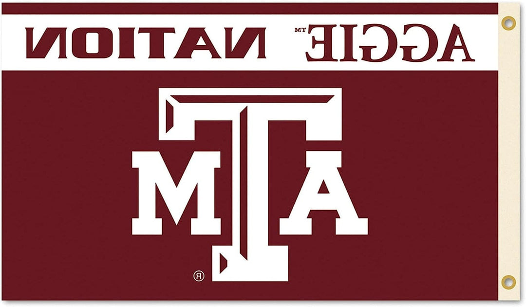 Texas A&M Aggie Nation Flag 3x5 Logo heartlandflags