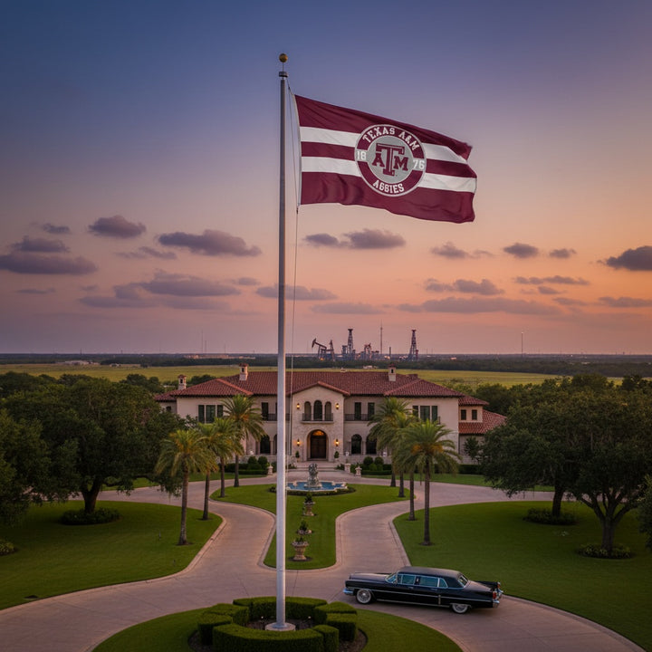 Texas A&M Embroidered 3x5 Flag heartlandflags