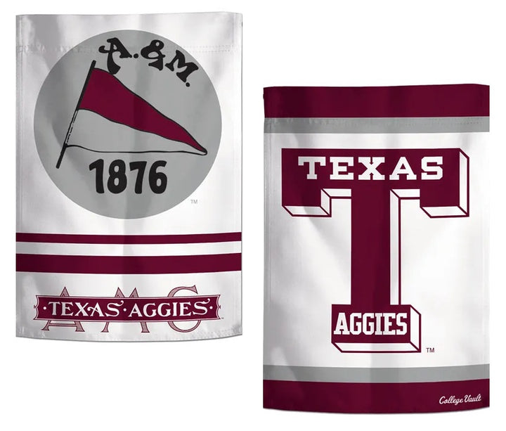 Texas A&M Garden College Vault 2 Sided Garden Flag heartlandflags