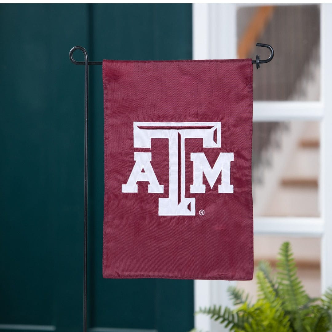 Texas A&M Garden Flag 2 Sided Applique Logo heartlandflags