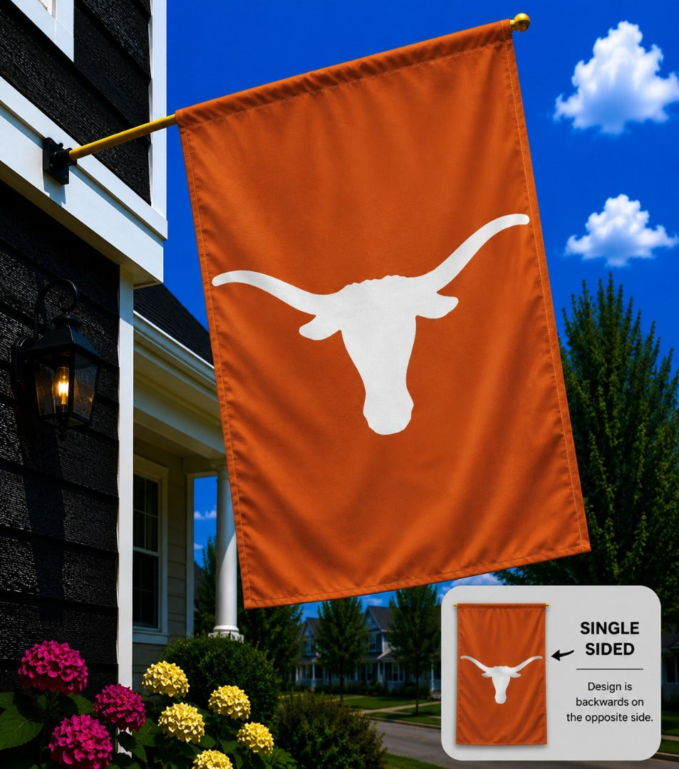 Texas Longhorns Burnt Orange House Banner heartlandflags