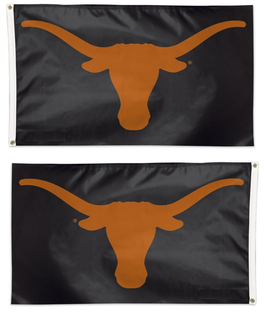 Texas Longhorns Flag 3x5 Black Logo heartlandflags