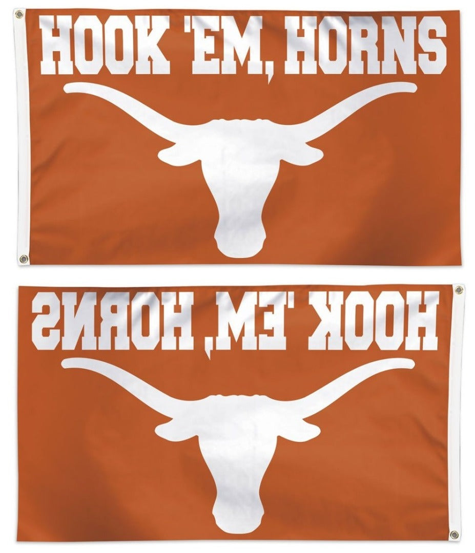 Texas Longhorns Flag 3x5 Hook 'Em Horns heartlandflags