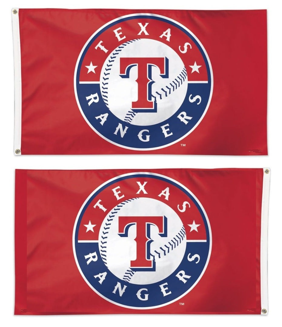 Texas Rangers 2 Sided Red 3x5 Flag heartlandflags
