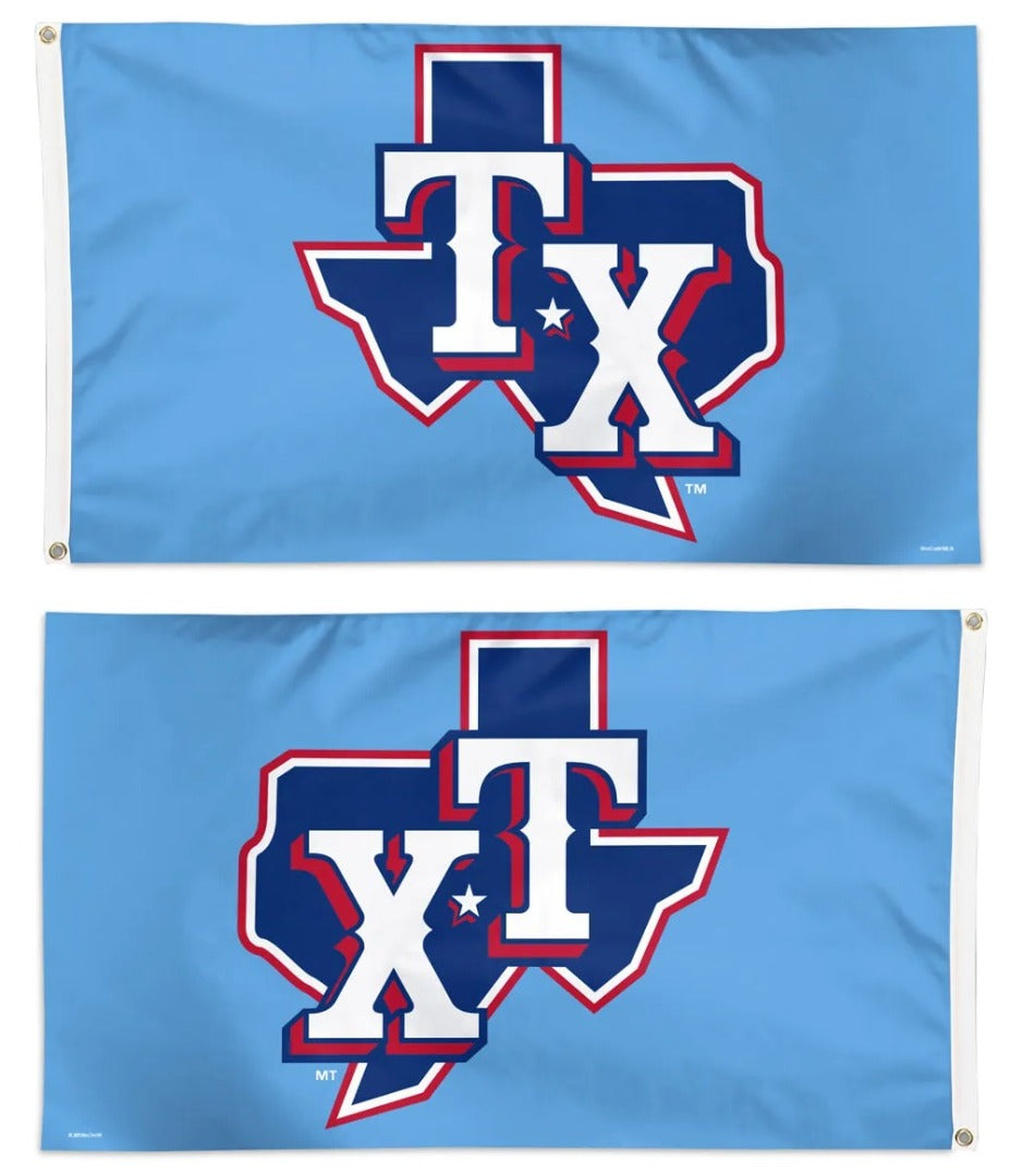 Texas Rangers Flag 3x5 Blue heartlandflags