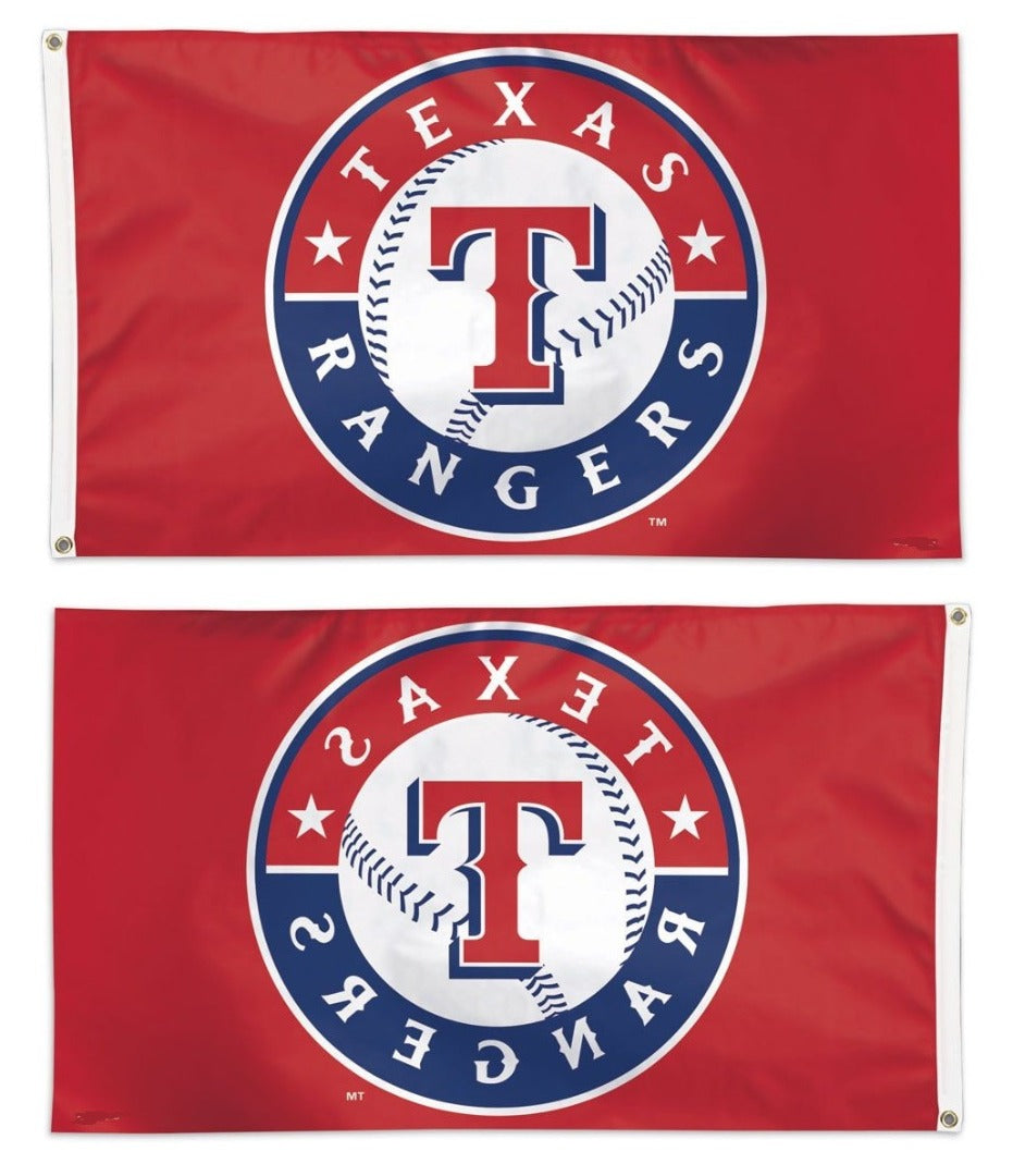 Texas Rangers Flag 3x5 Logo Red heartlandflags