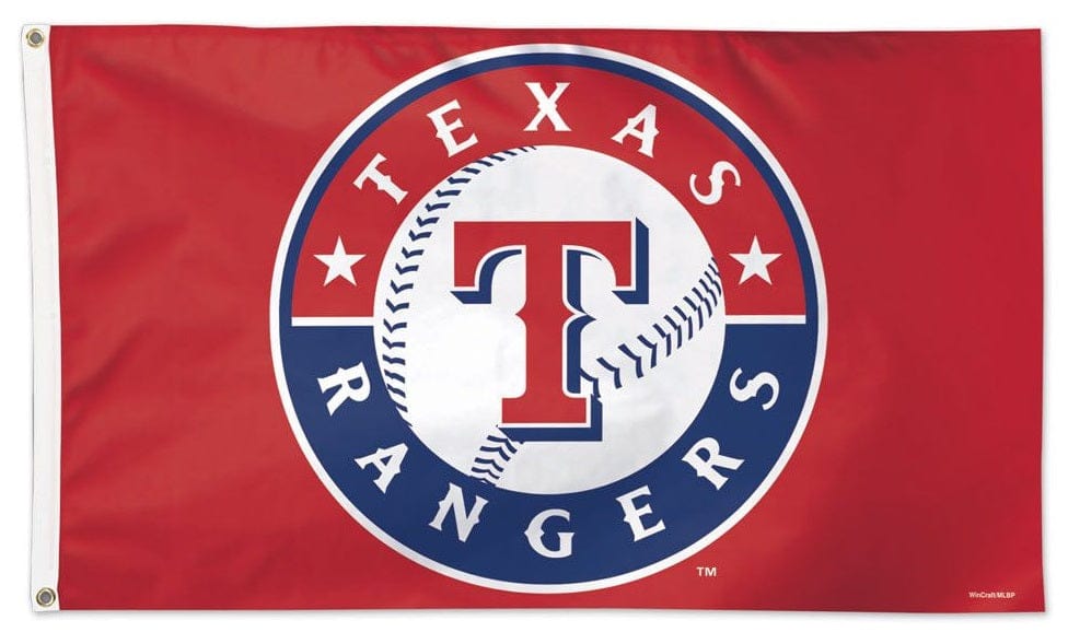 Texas Rangers Flag 3x5 Logo Red heartlandflags